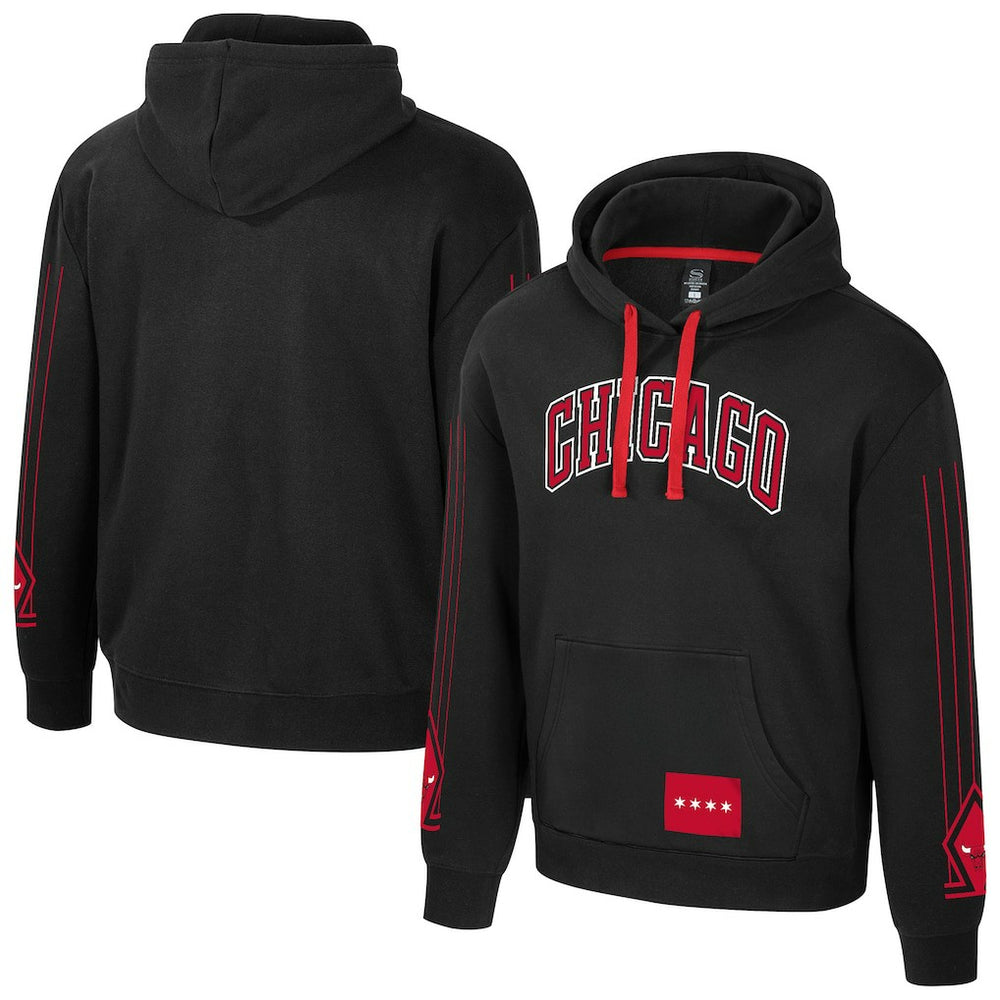 Chicago Bulls Stadium Essentials Unisex City Star Hoodie Black - NBA