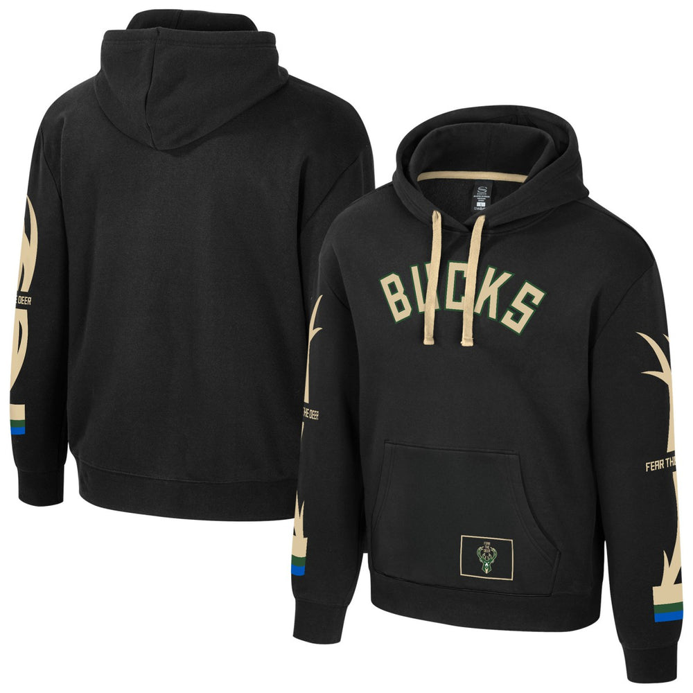 Milwaukee Bucks Stadium Essentials Unisex City Star Hoodie Black - NBA