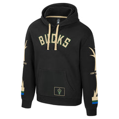 Milwaukee Bucks Stadium Essentials Unisex City Star Hoodie Black - NBA