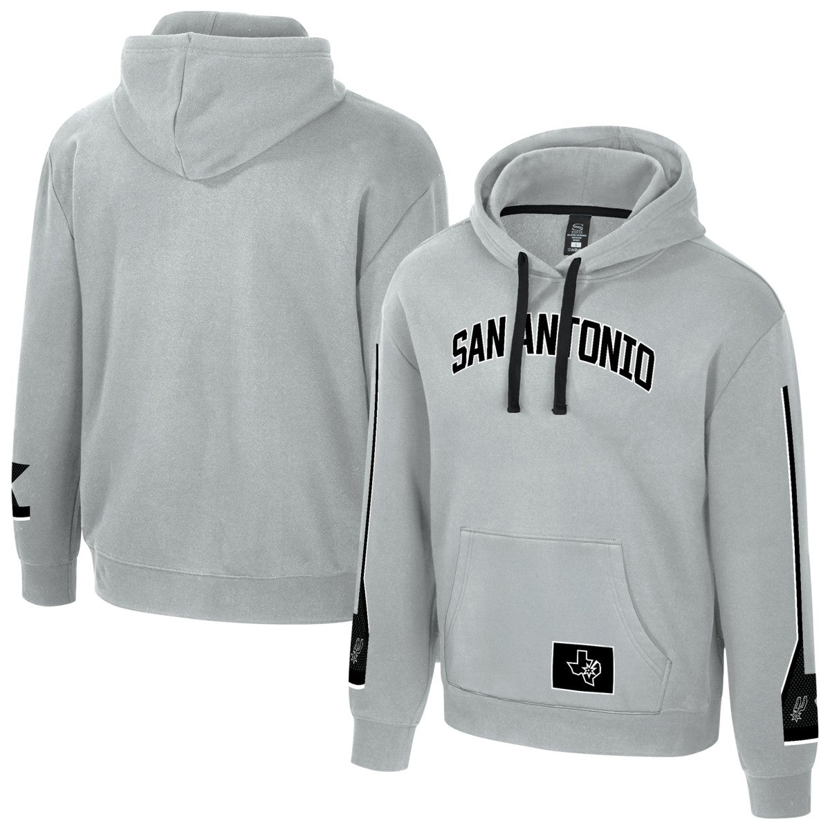 San Antonio Spurs Stadium Essentials Unisex City Star Hoodie Silver - NBA