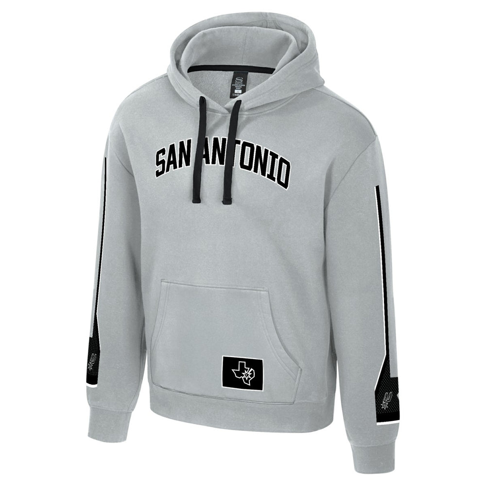 San Antonio Spurs Stadium Essentials Unisex City Star Hoodie Silver - NBA