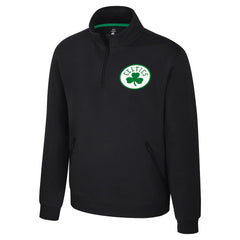 Boston Celtics Stadium Essentials Unisex Varsity Trainer Quarter-Zip Pullover Black - NBA