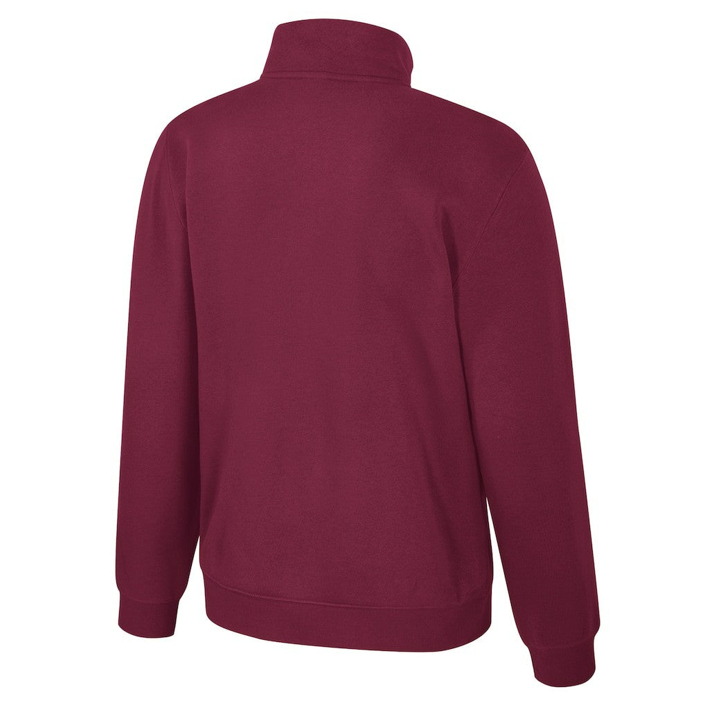 Cleveland Cavaliers Stadium Essentials Unisex Varsity Trainer Quarter-Zip Pullover Wine - NBA