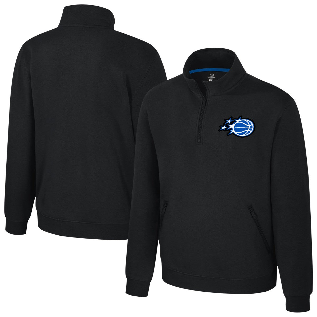 Orlando Magic Stadium Essentials Unisex Varsity Trainer Quarter-Zip Pullover Black - NBA