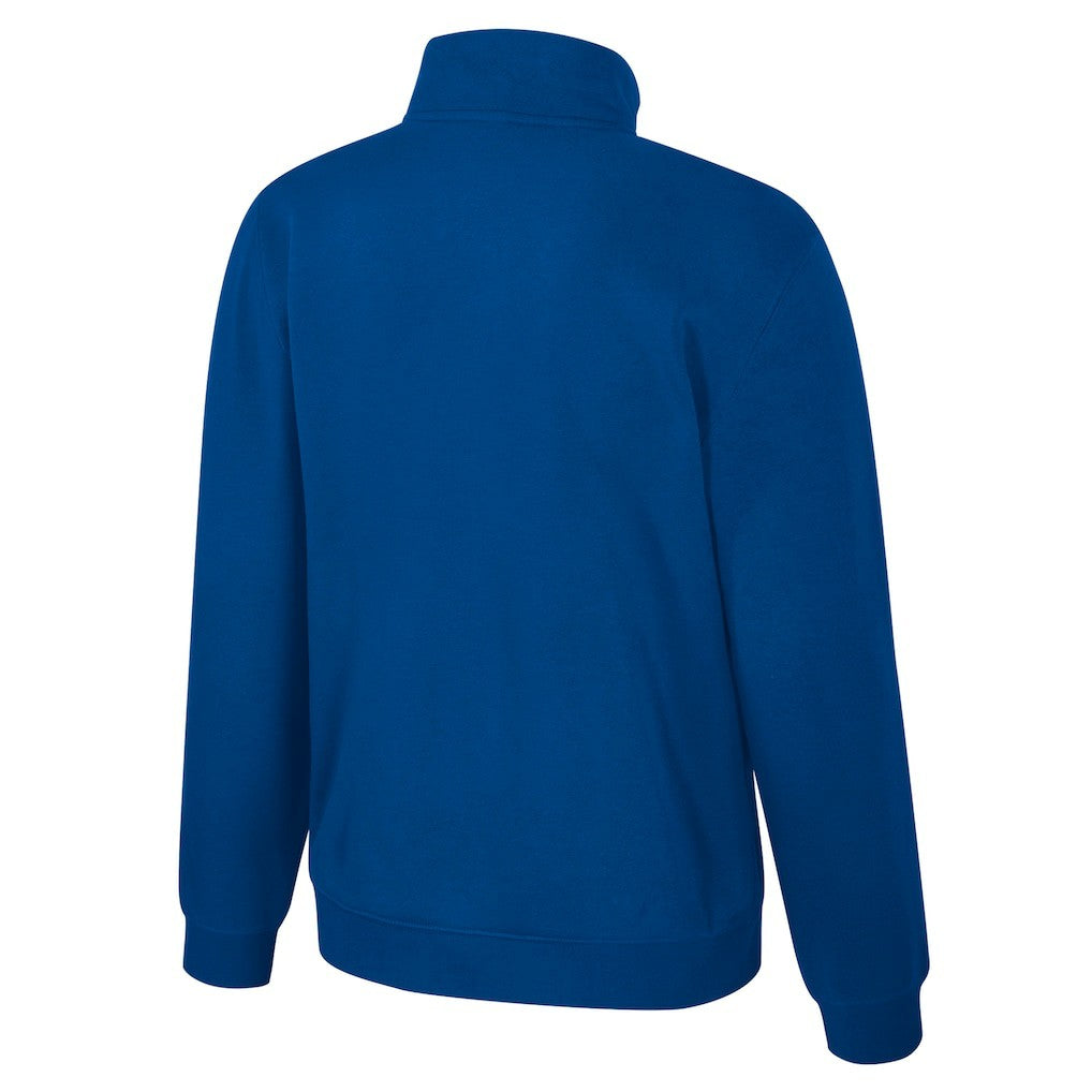 Golden State Warriors Stadium Essentials Unisex Varsity Trainer Quarter-Zip Pullover Royal - NBA
