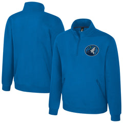 Minnesota Timberwolves Stadium Essentials Unisex Varsity Trainer Quarter-Zip Pullover Blue - NBA