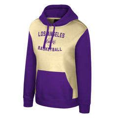 Los Angeles Lakers Stadium Essentials Women's Rafters Road Trip Hoodie Cream - NBA