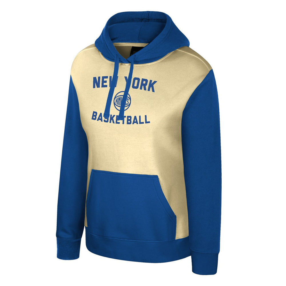 New York Knicks Stadium Essentials Women's Rafters Road Trip Hoodie Cream - NBA