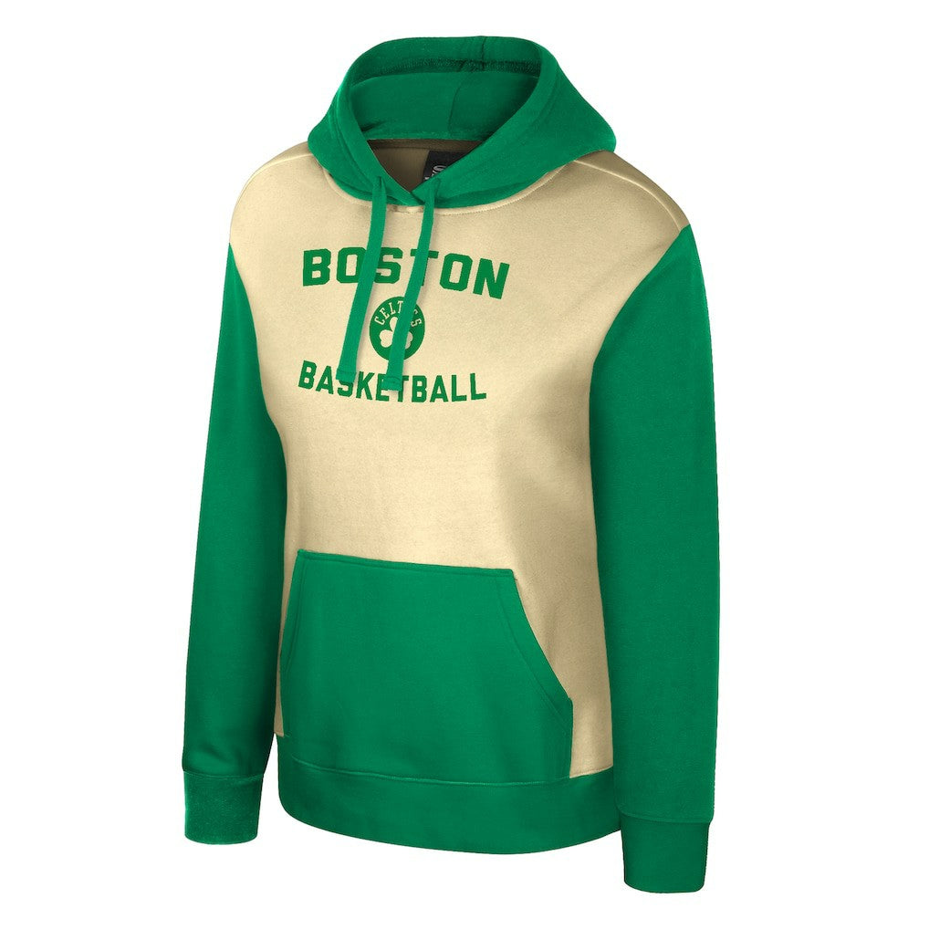 Boston Celtics Stadium Essentials Women's Rafters Road Trip Hoodie Cream - NBA