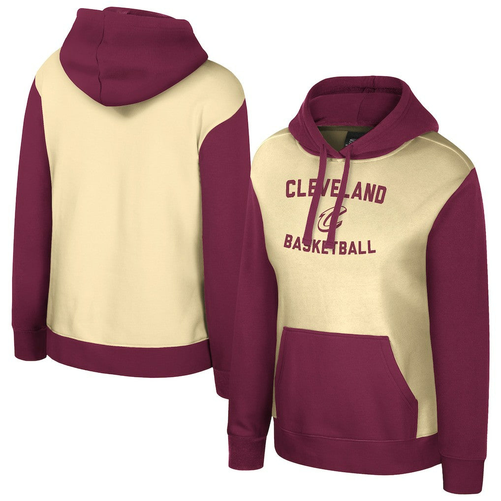 Cleveland Cavaliers Stadium Essentials Women's Rafters Road Trip Hoodie Cream - NBA