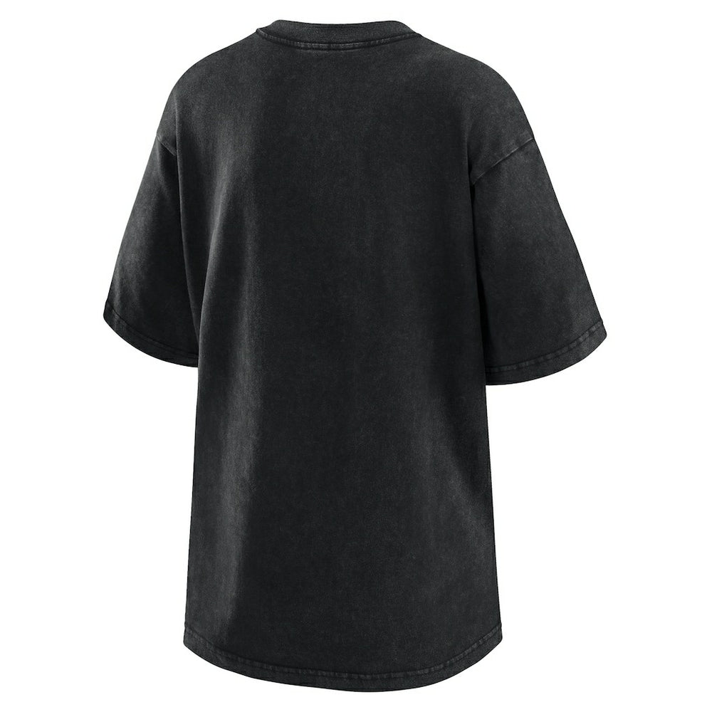 New York Knicks WEAR by Erin Andrews Women's Oversized Boyfriend T-Shirt Black - NBA