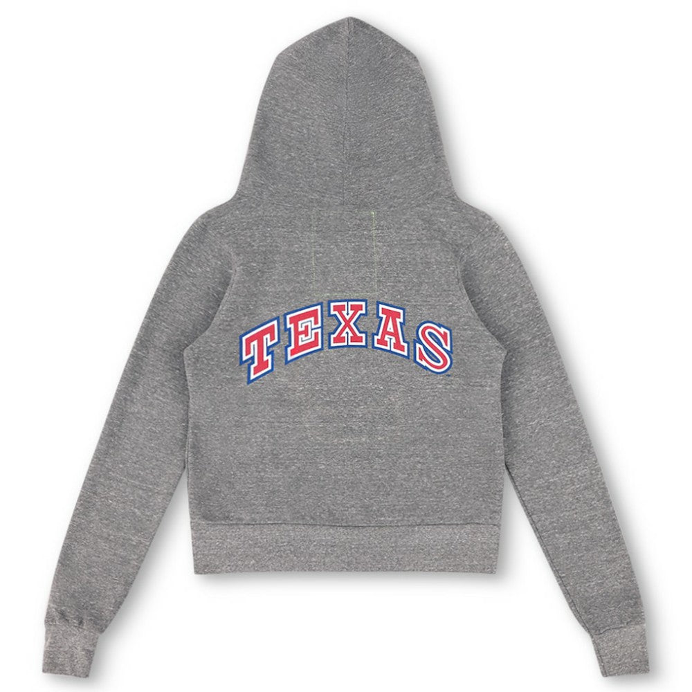 Texas Rangers Aviator Nation x MLB Unisex 5-Stripe Tri-Blend Full-Zip Hoodie - MLB