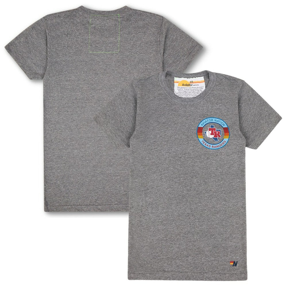 Texas Rangers Aviator Nation x MLB Unisex Tri-Blend T-Shirt - MLB