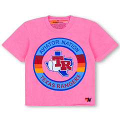 Texas Rangers Aviator Nation x MLB Women's Tri-Blend Boyfriend T-Shirt - MLB