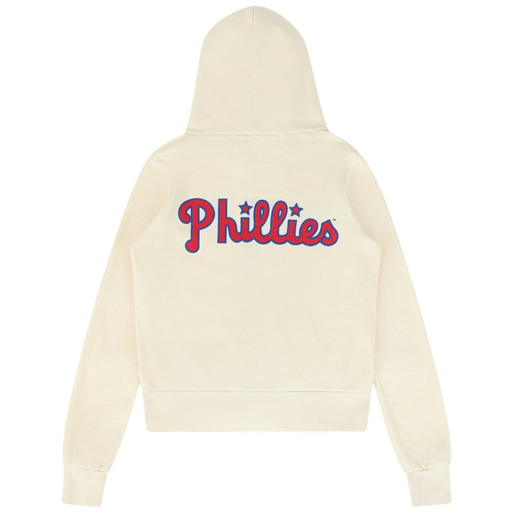Philadelphia Phillies Aviator Nation x MLB Unisex Five-Stripe Tri-Blend Full-Zip Hoodie - MLB