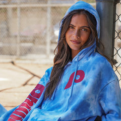 Philadelphia Phillies Aviator Nation x MLB Unisex Tie-Dye Tri-Blend Pullover Hoodie - MLB