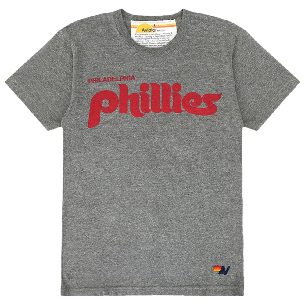 Philadelphia Phillies Aviator Nation x MLB Unisex Bolt Tri-Blend T-Shirt - MLB