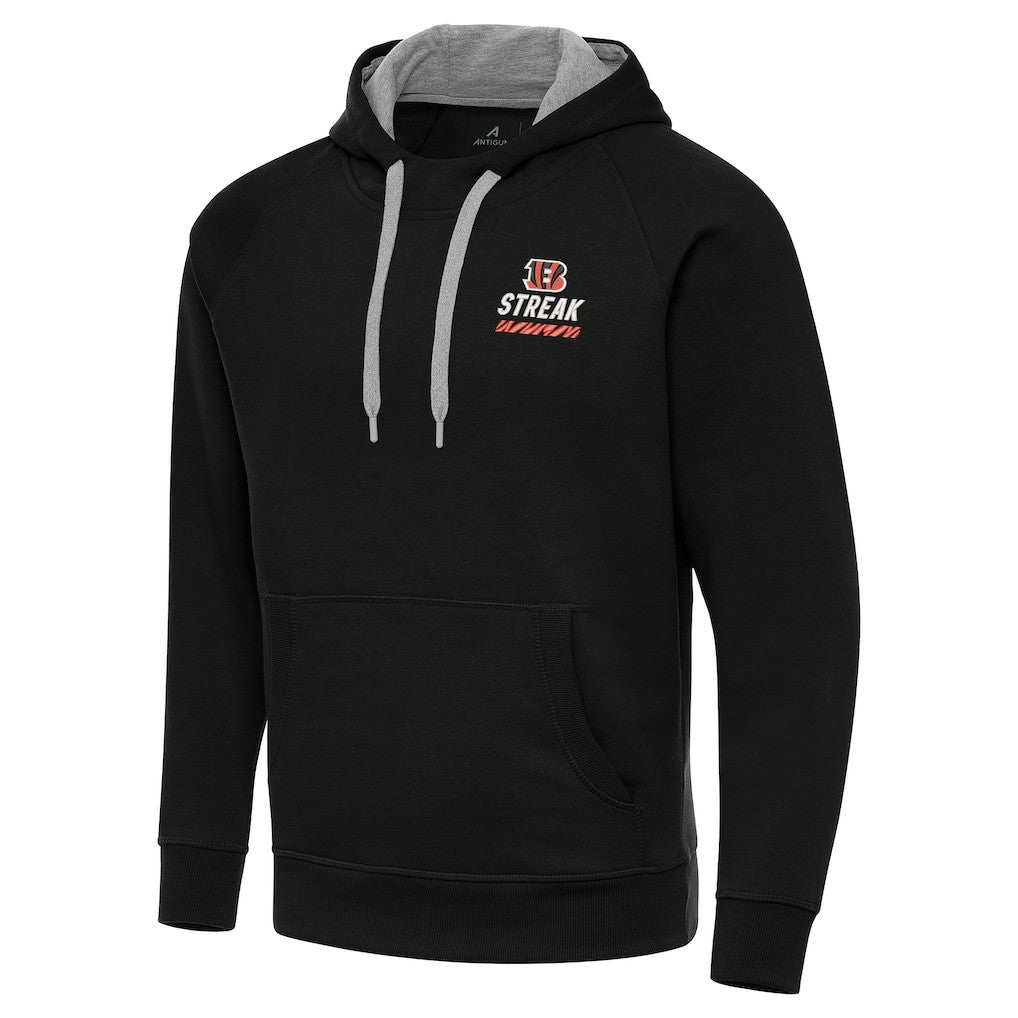 Cincinnati Bengals Antigua Streak Victory Pullover Hoodie Black | NFL