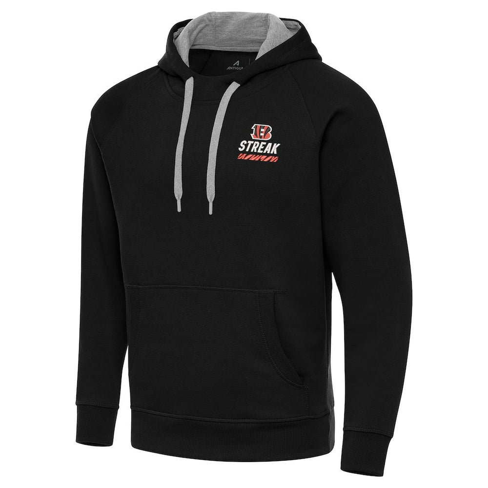 Cincinnati Bengals Antigua Streak Victory Pullover Hoodie Black | NFL