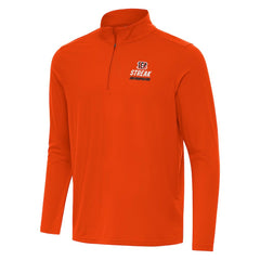 Cincinnati Bengals Antigua Streak Intent Quarter-Zip Sweatshirt Orange | NFL