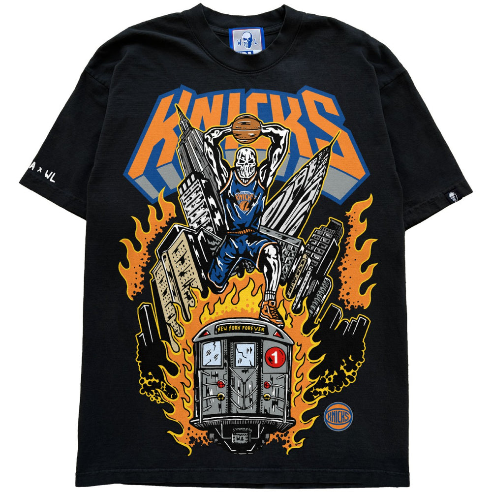 New York Knicks Warren Lotas x Fest Subway T-Shirt Black - NBA
