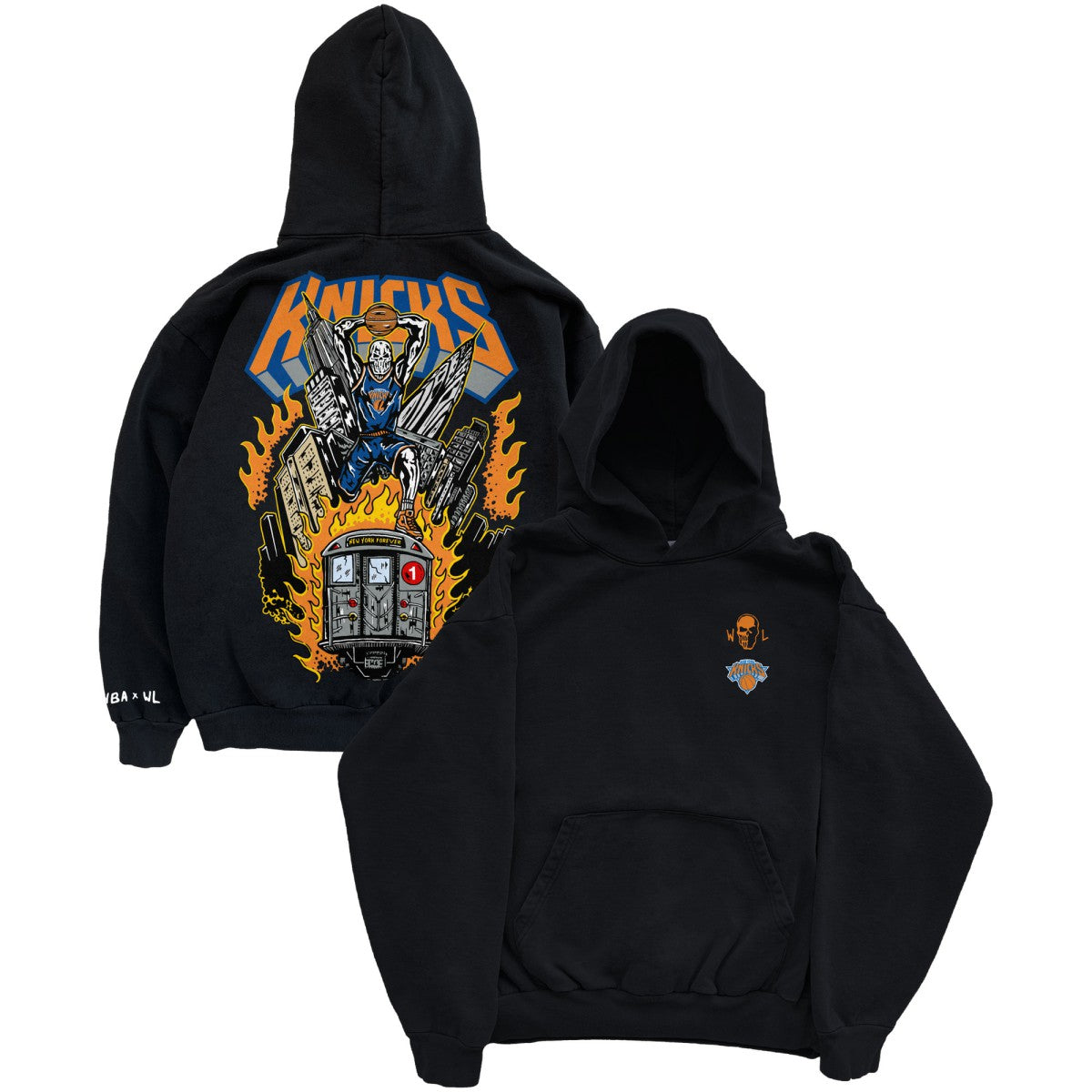 New York Knicks Warren Lotas x Fest Subway Hoodie Black - NBA