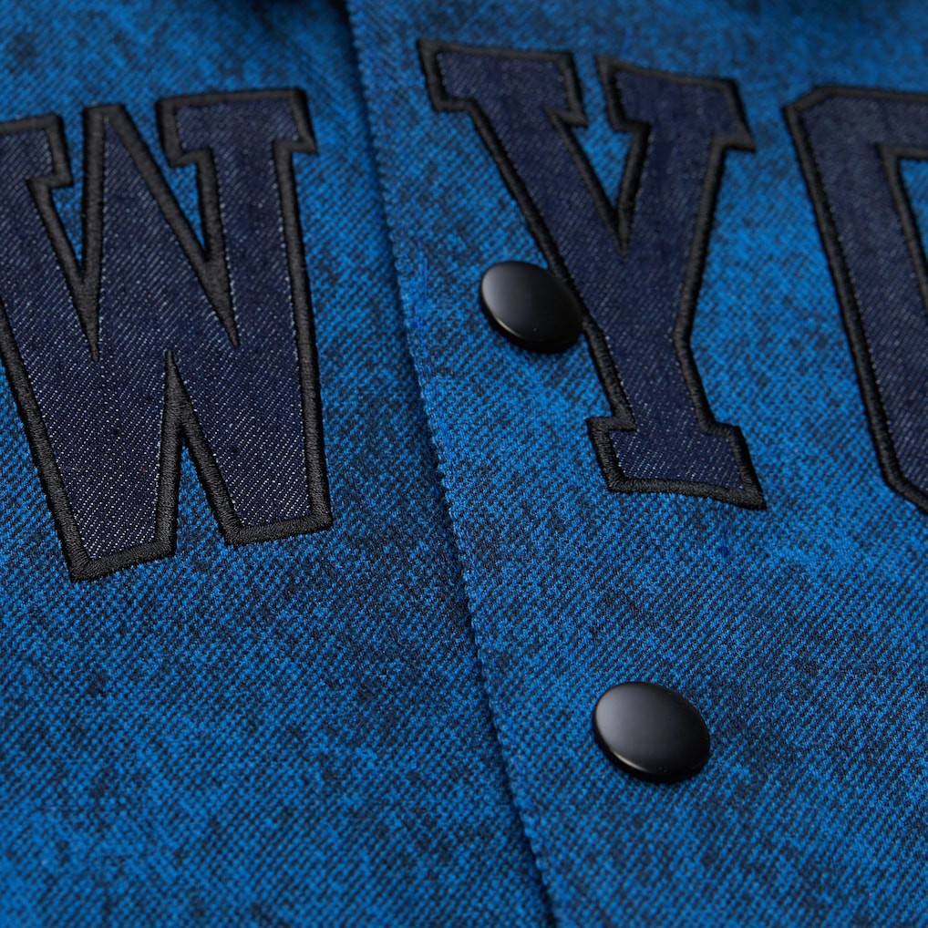 New York Knicks x Purple Brand Button-Up Shooting Shirt Navy - NBA