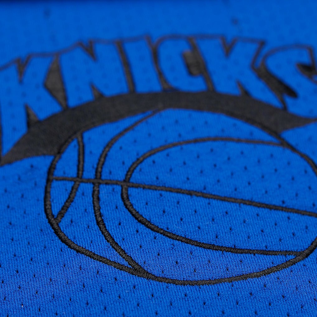 New York Knicks x Purple Brand Button-Up Shooting Shirt Navy - NBA