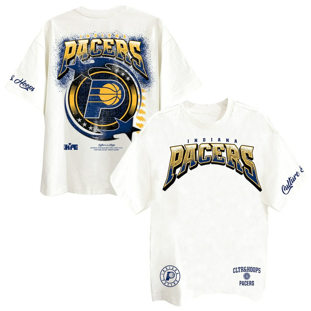 Indiana Pacers Two Hype Drip & Dime Collection Premium T-Shirt Off White - NBA