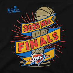 Oklahoma City Thunder Stadium Essentials Unisex 2025 NBA Finals Clutch T-Shirt Black - NBA