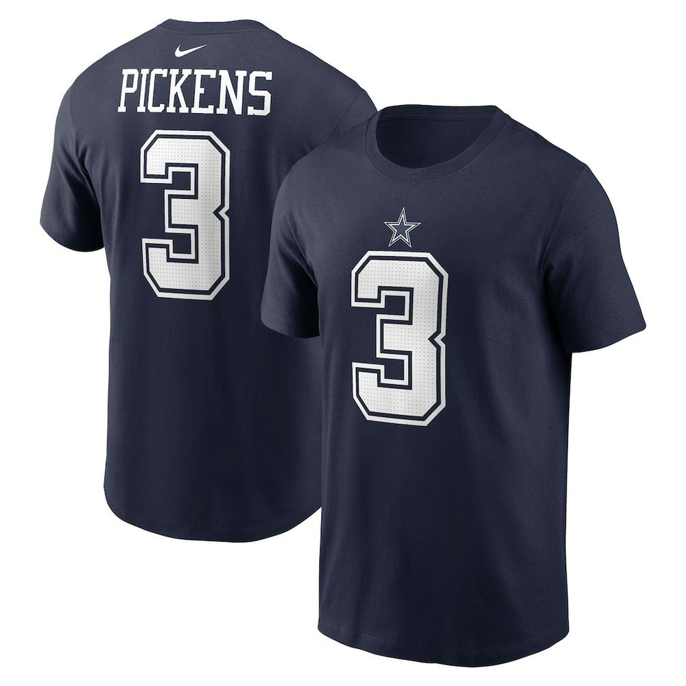 George Pickens Dallas Cowboys Name & Number T-Shirt Navy | Nike for Sale