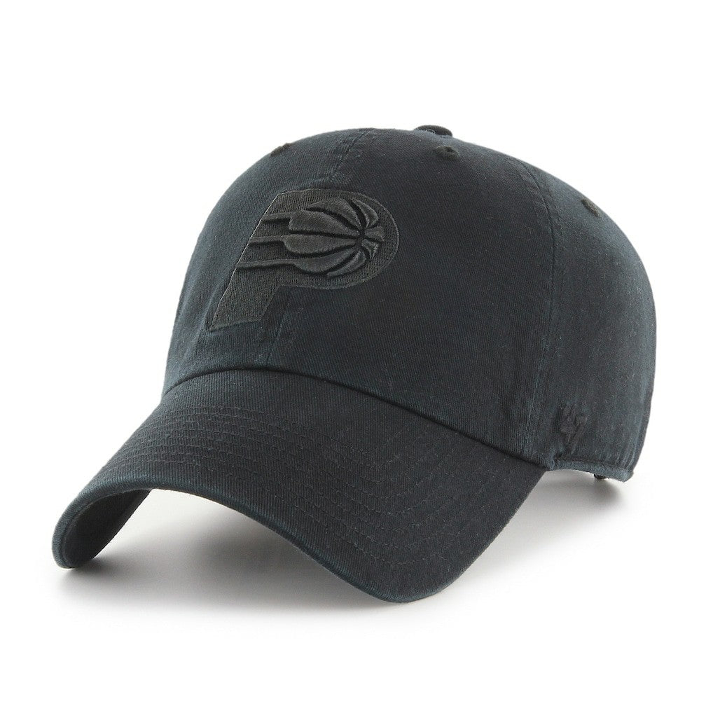 Indiana Pacers '47 Primary Logo Clean Up Adjustable Hat Black - NBA