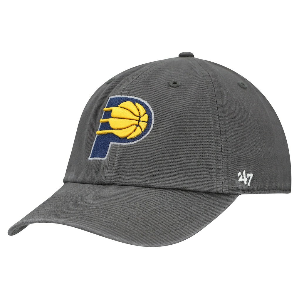 Indiana Pacers '47 Primary Logo Clean Up Adjustable Hat Charcoal - NBA