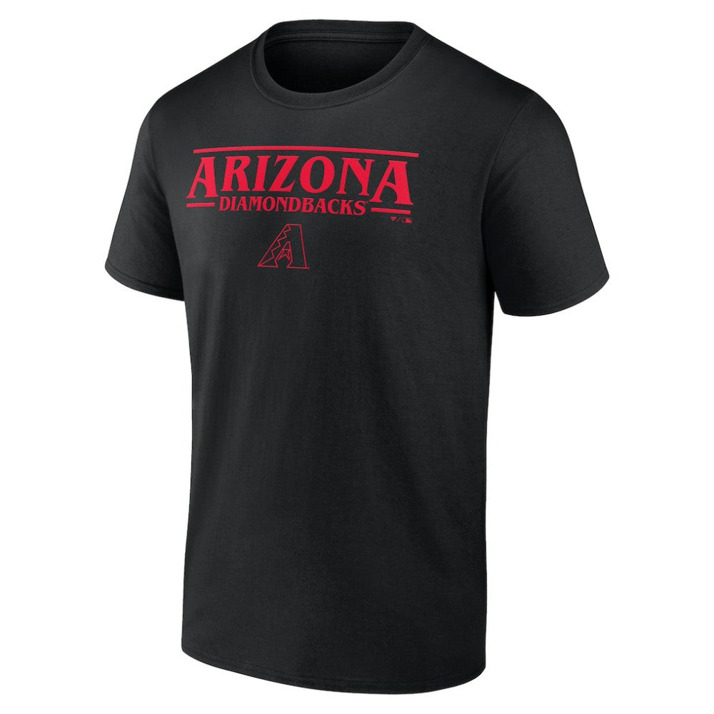Arizona Diamondbacks Stranger Things Logo Lockup T-Shirt - MLB
