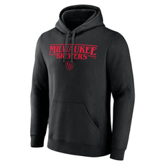 Milwaukee Brewers Stranger Things Logo Lockup Pullover Hoodie - MLB