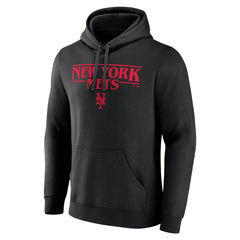 New York Mets Stranger Things Logo Lockup Pullover Hoodie - MLB