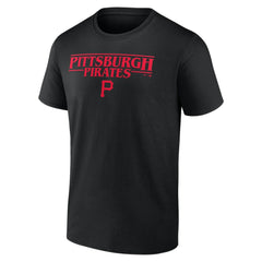 Pittsburgh Pirates Stranger Things Logo Lockup T-Shirt - MLB