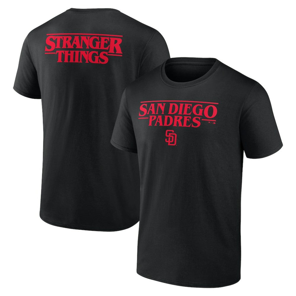 San Diego Padres Stranger Things Logo Lockup T-Shirt - MLB