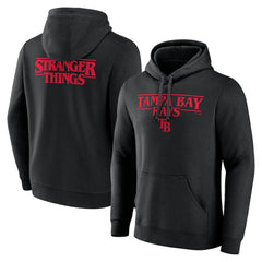 Tampa Bay Rays Stranger Things Logo Lockup Pullover Hoodie - MLB