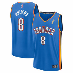 Jalen Williams Oklahoma City Thunder 2025 NBA Finals Champions Fast Break Replica Player Jersey Blue Icon Edition - NBA