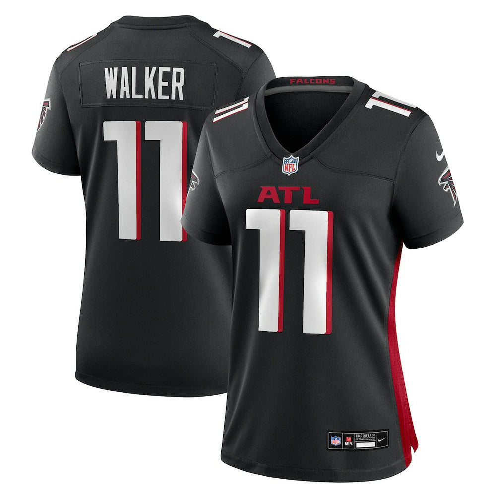 Jalon Walker Atlanta Falcons Women's Team Game Jersey Black | Nike for Sale