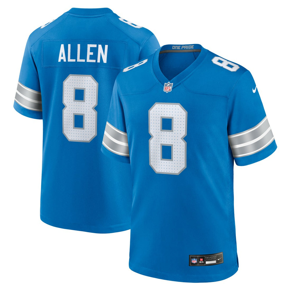 Kyle Allen Detroit Lions Team Game Jersey Blue | Nike for Sale