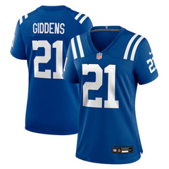 DJ Giddens Indianapolis Colts Women's Team Game Jersey Royal | Nike for Sale