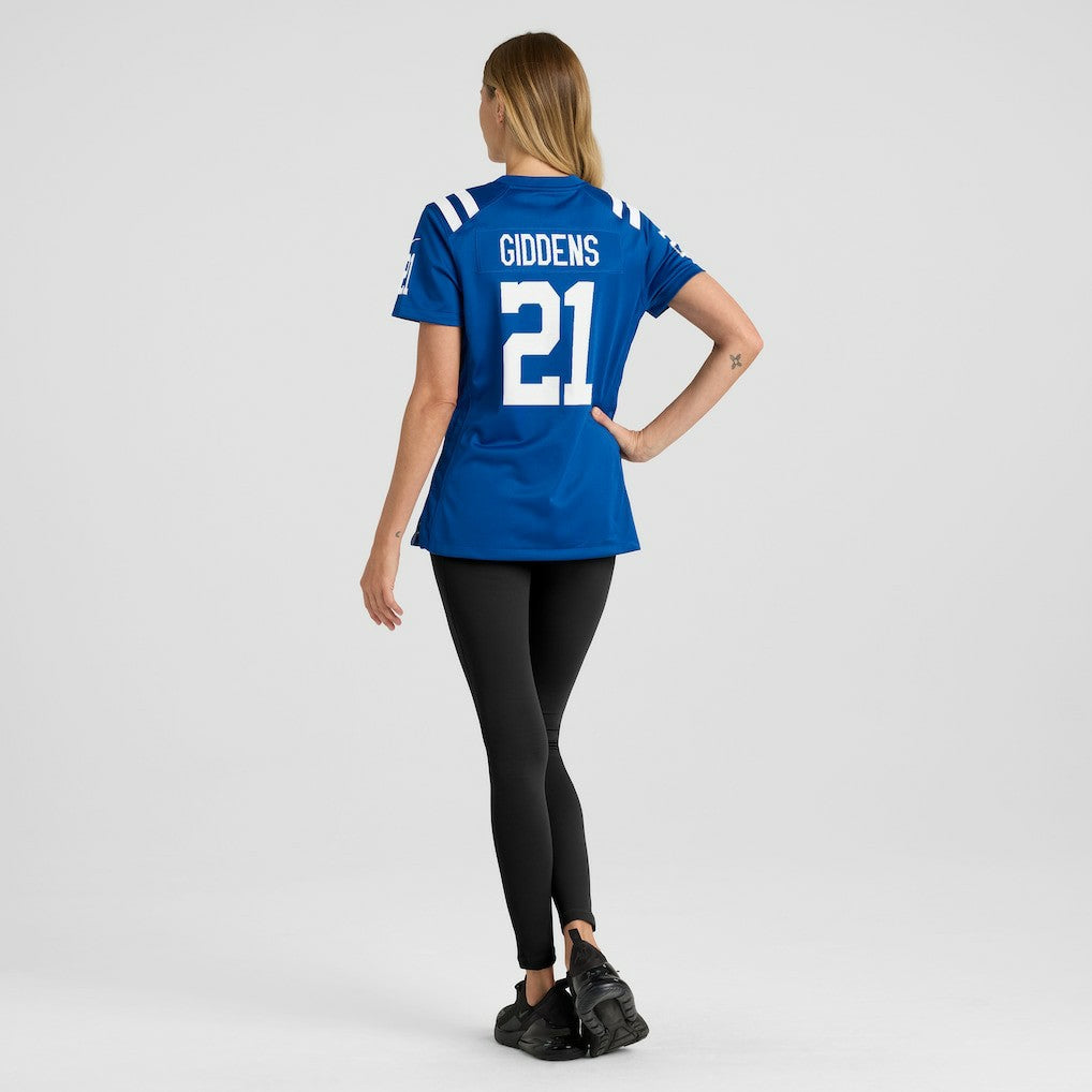 DJ Giddens Indianapolis Colts Women's Team Game Jersey Royal | Nike for Sale