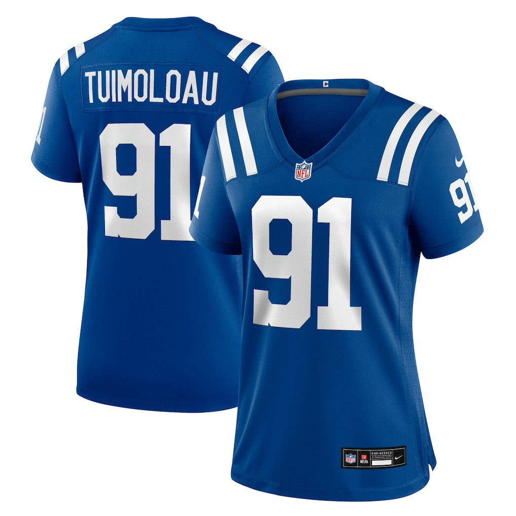 JT Tuimoloau Indianapolis Colts Women's Team Game Jersey Royal | Nike for Sale