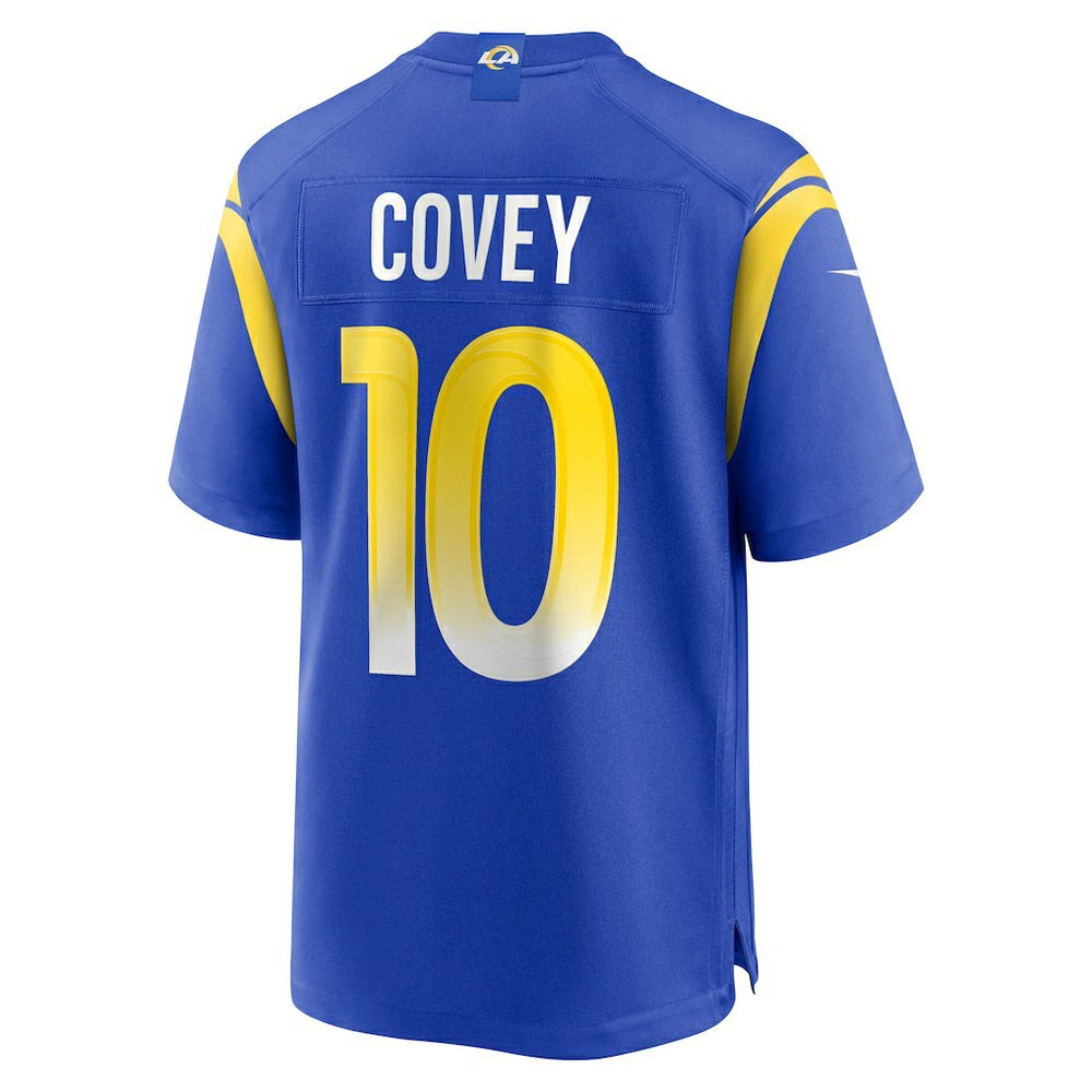 Britain Covey Los Angeles Rams Team Game Jersey Royal | Nike for Sale