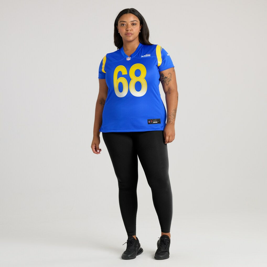 David Quessenberry Los Angeles Rams Women's Team Game Jersey Royal | Nike for Sale
