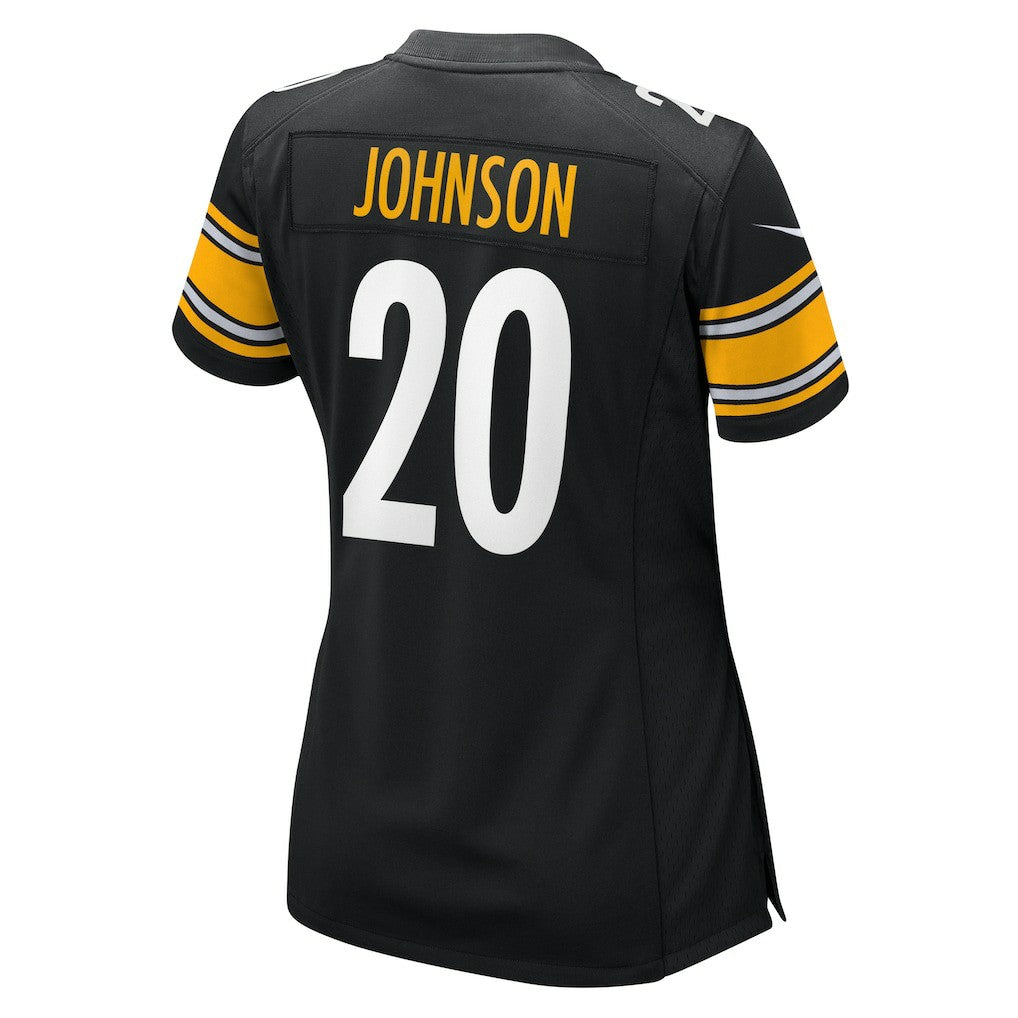Kaleb Johnson Pittsburgh Steelers Women's Team Game Jersey Black | Nike for Sale
