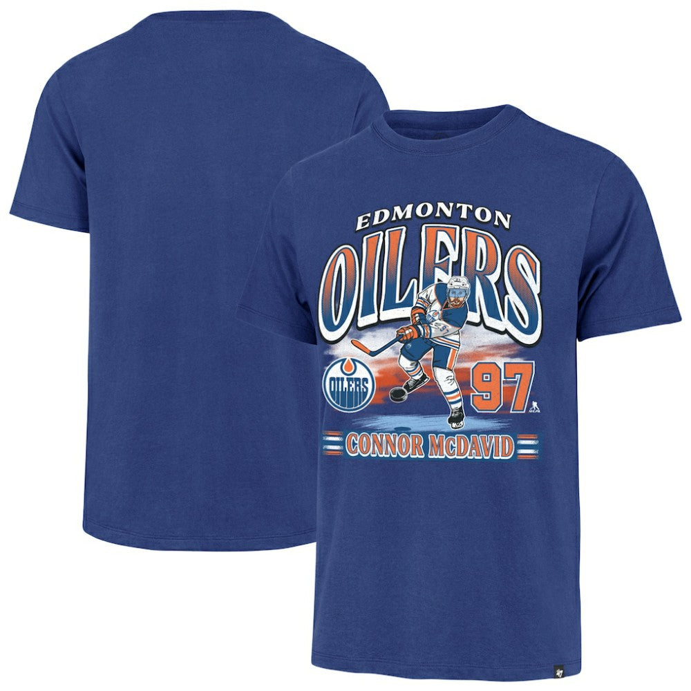 Connor McDavid Edmonton Oilers '47 Franklin Player Name & Number T-Shirt - Royal - NHL