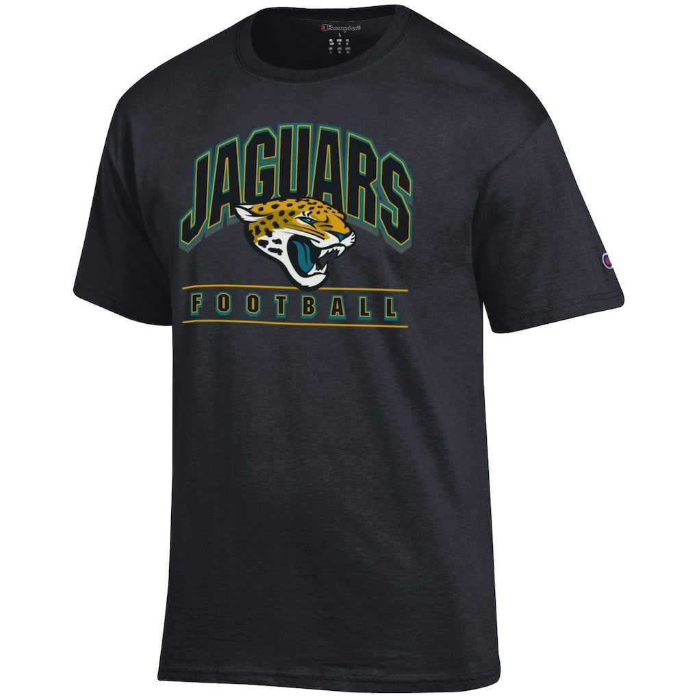 Jacksonville Jaguars Champion Football T-Shirt Black | NFL
